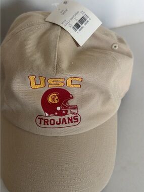 USC Trojans Dad Hat Unisex Adjustable Cap Beige One Size Fits Most